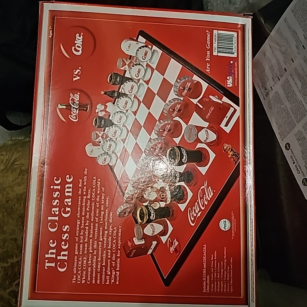 Brand new Coke chess christmas collectors edition. Great for collectors of coke!